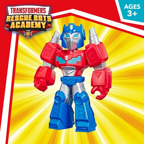 트랜스포머 Transformers Playskool Heroes Mega Mighties Rescue Bots Academy Optimus Prime Figure 10 Figure, Collectible Toys for Kids Ages 3 & Up