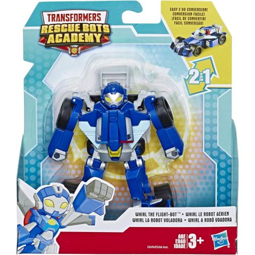 트랜스포머 Transformers Playskool Heroes Rescue Bots Academy Whirl The Flight-Bot Converting Toy, 4.5 Action Figure, Toys for Kids Ages 3 & Up