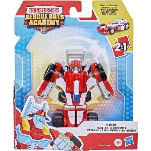 트랜스포머 Transformers Playskool Heroes Rescue Bots Academy Heatwave The Fire-Bot Converting Toy, 4.5 Action Figure, Toys for Kids Ages 3 & Up