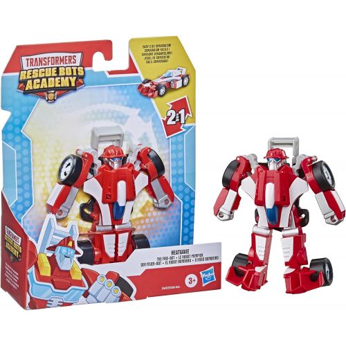 트랜스포머 Transformers Playskool Heroes Rescue Bots Academy Heatwave The Fire-Bot Converting Toy, 4.5 Action Figure, Toys for Kids Ages 3 & Up