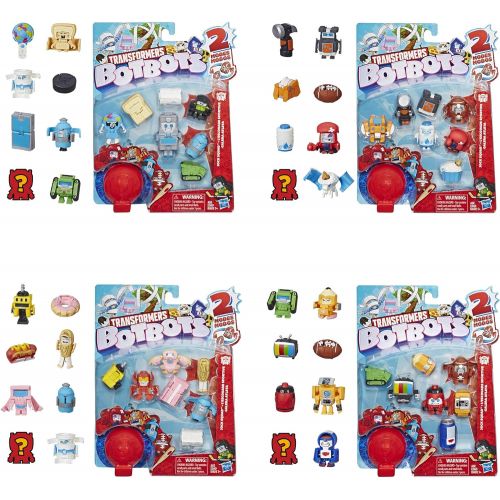트랜스포머 Transformers E4144 Botbots Toys Series 1 Jock Squad 8 Pack -- Mystery 2-in-1 Collectible Figures!