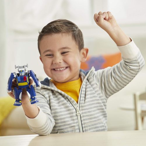 트랜스포머 Transformers Playskool Heroes Rescue Bots Academy Chase The Police-Bot Converting Toy, 4.5 Action Figure, Toys for Kids Ages 3 & Up