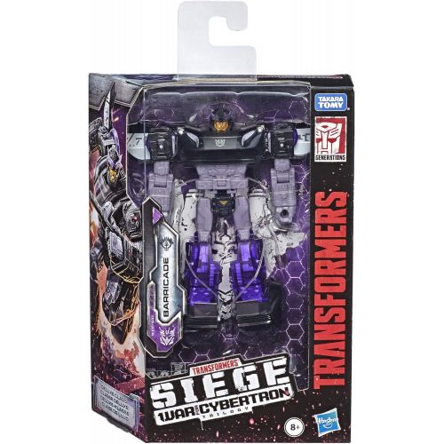 트랜스포머 Transformers Toys Generations War for Cybertron Deluxe WFC-S41 Barricade Figure - Siege Chapter - Adults and Kids Ages 8 and Up, 5.5-inch