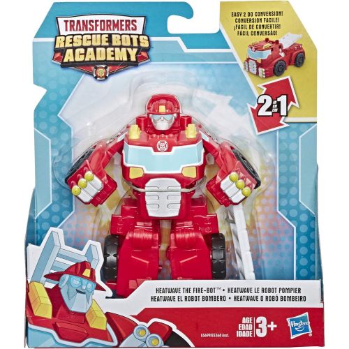 트랜스포머 Transformers Playskool Heroes Rescue Bots Academy Heatwave The Fire-Bot Converting Toy, 4.5 Action Figure, Toys for Kids Ages 3 & Up