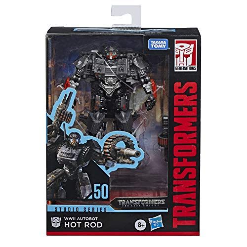 트랜스포머 Transformers Toys Studio Series 50 Deluxe The Last Knight Movie WWII Autobot Hot Rod Action Figure - Ages 8 & Up, 4.5