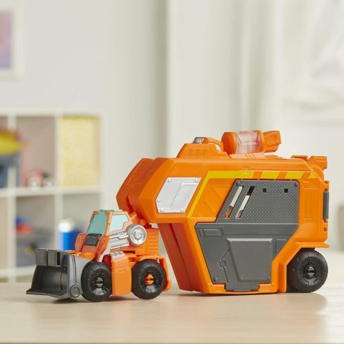 트랜스포머 Transformers Playskool Heroes Rescue Bots Academy Command Center Wedge -- Converting Action Figure Toy with Trailer and Light-Up Accessory