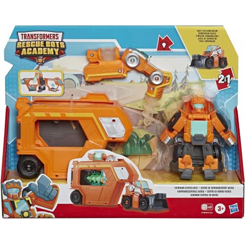 트랜스포머 Transformers Playskool Heroes Rescue Bots Academy Command Center Wedge -- Converting Action Figure Toy with Trailer and Light-Up Accessory