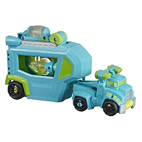 트랜스포머 Transformers Playskool Heroes Rescue Bots Academy Command Center Hoist -- Converting Action Figure Toy with Trailer and Light-Up Accessory