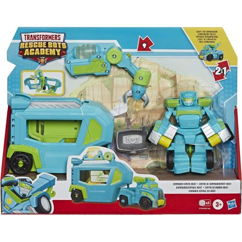 트랜스포머 Transformers Playskool Heroes Rescue Bots Academy Command Center Hoist -- Converting Action Figure Toy with Trailer and Light-Up Accessory