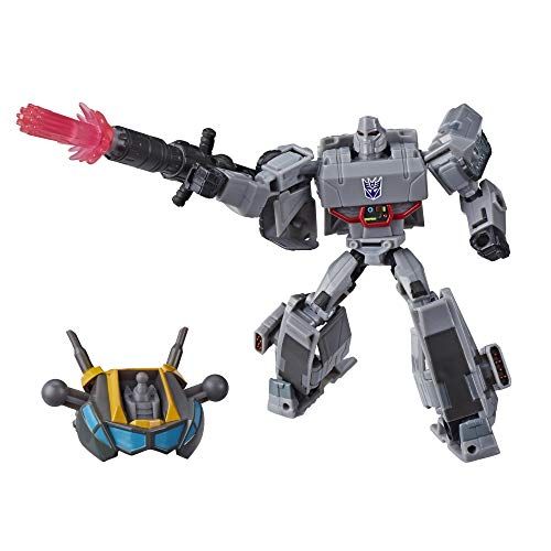 트랜스포머 Transformers Toys Cyberverse Deluxe Class Megatron Action Figure, Fusion Mega Shot Attack Move and Build-A-Figure Piece, for Kids Ages 6 and Up, 5-inch