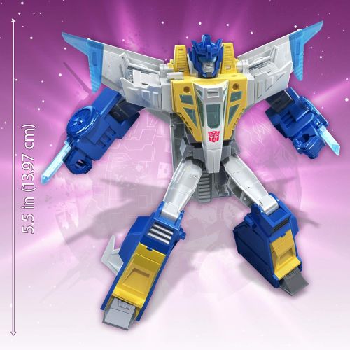 트랜스포머 Transformers Meteorfire Cyberverse Adventures Battle Call Trooper Class Meteorfire, Voice Activated Energon Power Lights, Ages 6 and Up, 5.5-inch