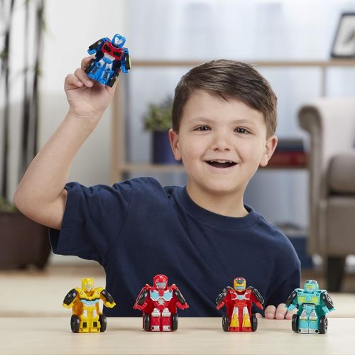 트랜스포머 Transformers Playskool Heroes Rescue Bots Academy Mini Bot Racers Converting Robot Toy 5-Pack, 2-Inch Collectible Toy Cars (Amazon Exclusive)