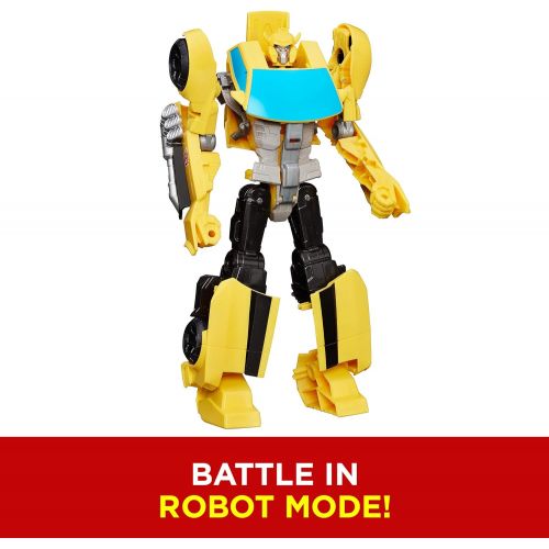 트랜스포머 Transformers Toys Heroic Bumblebee Action Figure - Timeless Large-Scale Figure, Changes into Yellow Toy Car, 11 (Amazon Exclusive)