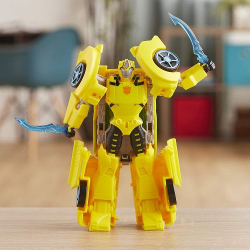 트랜스포머 Hasbro Transformers Toys Cyberverse Ultra Class Bumblebee Action Figure, Combines with Energon Armor to Power Up, For Kids Ages 6 and Up, 6.75-inch