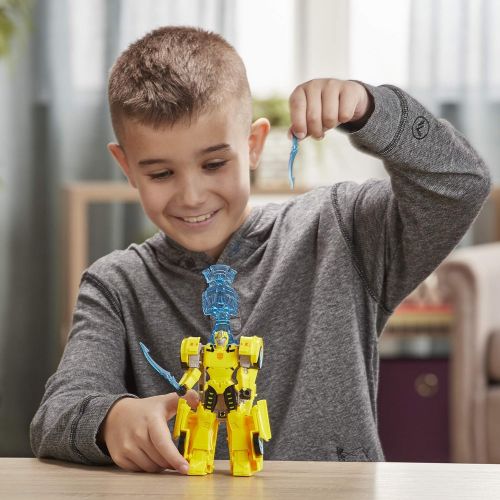 트랜스포머 Hasbro Transformers Toys Cyberverse Ultra Class Bumblebee Action Figure, Combines with Energon Armor to Power Up, For Kids Ages 6 and Up, 6.75-inch