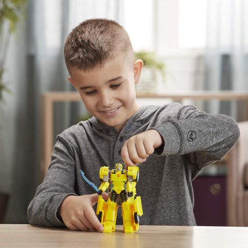 트랜스포머 Hasbro Transformers Toys Cyberverse Ultra Class Bumblebee Action Figure, Combines with Energon Armor to Power Up, For Kids Ages 6 and Up, 6.75-inch