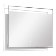 Transolid TLMT3124 Taylor Rectangular Horizontally Mounted LED-Lighted Frameless Contemporary Wall Mirror with Touch Sensor - Fits 32-in. Vanity, 1.18-in L x 31.5-in W x 23.62-in H