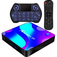 [아마존베스트]Transpeed Android TV Box 10.0,RK3318 Smart TV Box 2GB 16GB Support 2.4G 5.8G WiFi Bluetooth 4.1 with Mini Backlit Keyboard Ethernet LAN 3D 4K Video Android TV Player Google Mini PC Set Top T