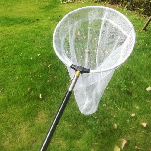  [아마존베스트]Trasfit Insect and Butterfly Net with 12 Ring, Fishing Net Handle Extends to 59 Inches for Adults & Kids