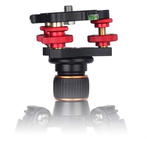  Traumer LP-64 Camera Tripod Head Leveling Base Aluminum Alloy Triple-Wheel Precision Leveler Bubble Level 38 Screw Load 15kg