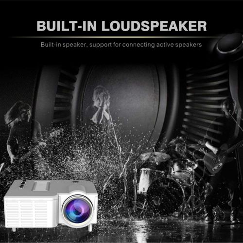  Traumer UC28B Portable HD 1080P Mini LED Projector with USB TV AV for Home Office Cinema Theater Entertainment Multimedia