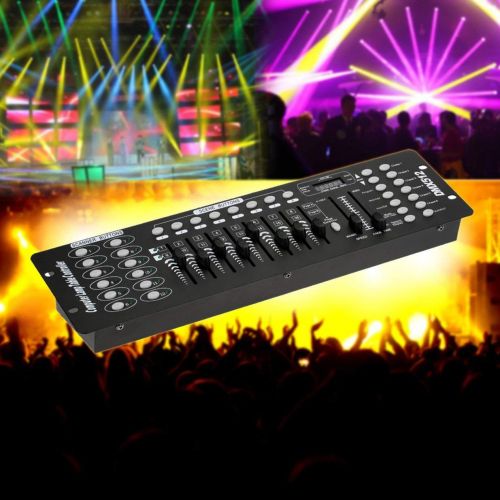  Traumer 192 Channels DMX512 Controller Console for Stage Light Party DJ Disco Operator Equipment Spotlights DJ Controller