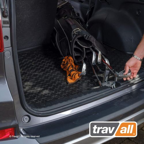  Travall Liner Compatible with Audi Q5 (2008-2016) Also for Audi SQ5 (2012-2017) TBM1047 - All-Weather Black Rubber Trunk Mat Liner