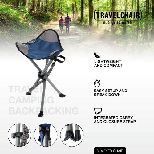  TravelChair Slacker Chair, Super Compact, Folding Tripod Camping Stool