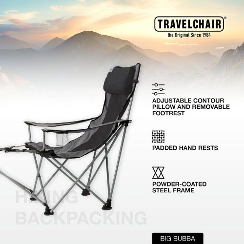  TravelChair Big Bubba Chair, Comfortable Large Folding Camping Chair