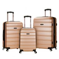 Travelambo Rockland Melbourne 3 Pc Abs Luggage Set, Champagne