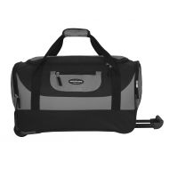 Traveler%27s+Club Travelers Club Luggage Adventure 20 Multi-Pocket Sports Rolling Duffel, Gray