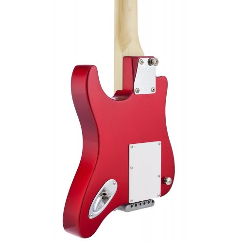 Traveler Guitar 6 String Travelcaster Deluxe (Candy Apple Red) Electric, Right Handed (TCD CARMT