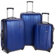 Travelers Choice Traveler’s Choice Toronto hardside lightweight expandable spinner 3-Piece luggage set -Navy ( 21-Inch , 25-Inch And 29-Inch )