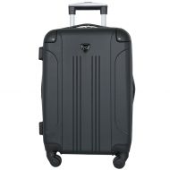 Travelers Club Luggage Chicago 20 Hardside Expandable Carry-on Spinner, Black