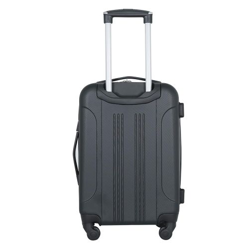  Travelers Club Luggage Chicago 20 Hardside Expandable Carry-on Spinner, Black