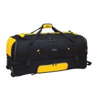 Travelers Club 30 ADVENTURE Double Packing Compartment Rolling Duffel, Yellow with Black Color Option