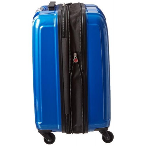  Travelers Club Luggage 20 Personalized Carry On W/360 Degree 4-Wheel System, Blue