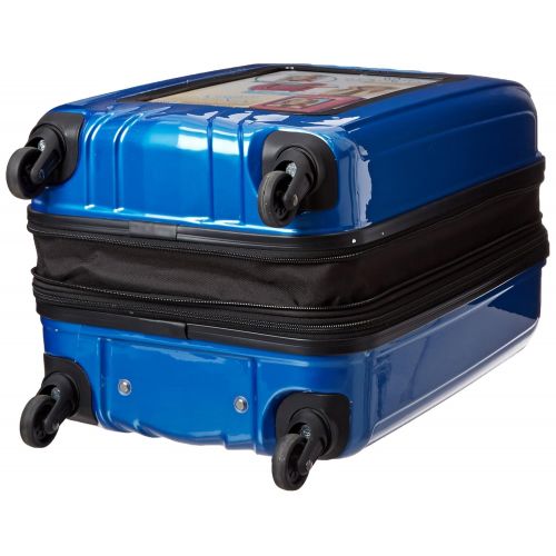  Travelers Club Luggage 20 Personalized Carry On W/360 Degree 4-Wheel System, Blue