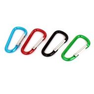 Travelling Camping Hiking Clip Hook D-Ring Keychain Carabiner 4Pcs Multicolor by Unique Bargains