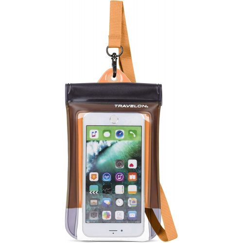  Visit the Travelon Store Travelon Floating Waterproof Smart Phone/Digital Camera Pouch, Orange