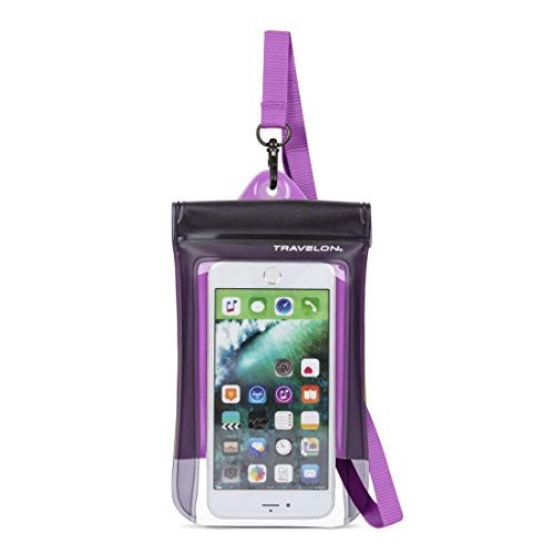  Travelon Floating Waterproof Smart Phone/Digital Camera Pouch, Purple