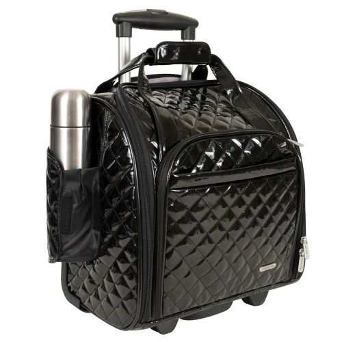  Travelon : Wheeled Underseat Carry-On with Back-Up Bag, Black