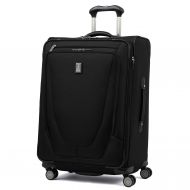 Travelpro Luggage Crew 11 25 Expandable Spinner Suitcase w/Suiter, Black