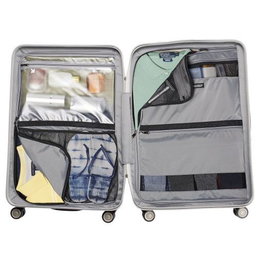  Travelpro Crew 11 2 Piece Set (25 Hardside Spinner and Executive Backpack), Silver and Black