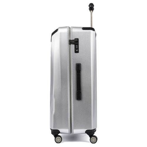  Travelpro Luggage Crew 11 29 Polycarbonate Hardside Spinner Suitcase, Silver