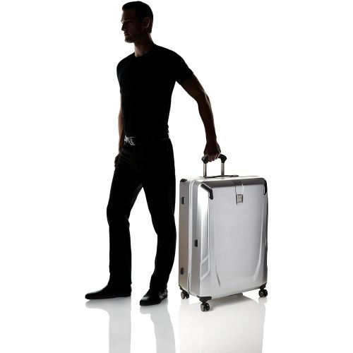  Travelpro Luggage Crew 11 29 Polycarbonate Hardside Spinner Suitcase, Silver