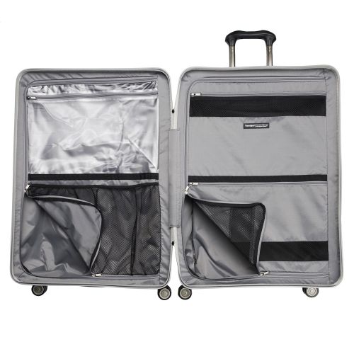  Travelpro Luggage Crew 11 29 Polycarbonate Hardside Spinner Suitcase, Silver