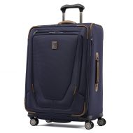 Travelpro Luggage Crew 11 25 Expandable Spinner Suitcase w/Suiter, Black