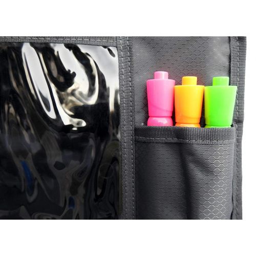  Travl Kidz Trav’l Kidz Travel Play Tray Organizer | Portable Activity Center for Long Car Trips | Easy to Install Tablet Bag & Detachable Car Seat Tray | Functional Pockets for Toddler...