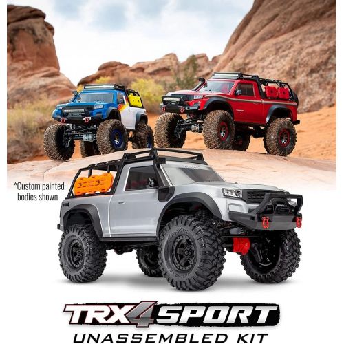 트랙사스 Traxxas 82010-4 TRX-4 Sport Unassembled Kit Includes: Pre-Cut Clear TRX-4 Sport